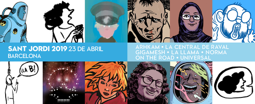 Firmas de Astiberri y ¡Caramba! en Sant Jordi y San Jorge