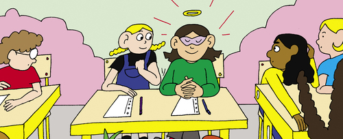 Una exposición de "Violeta y las gafas mágicas" convierte en realidad los escenarios del cómic