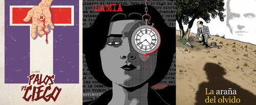 El Irra, Rayco Pulido y Enrique Bonet el salón del Cómic de Granada