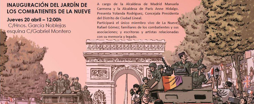 La compañía La Nueve tendrá en Madrid un jardín en su honor