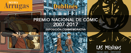 Arrugas, Dublinés y Las meninas en la exposición aniversario del Premio Nacional de Cómic